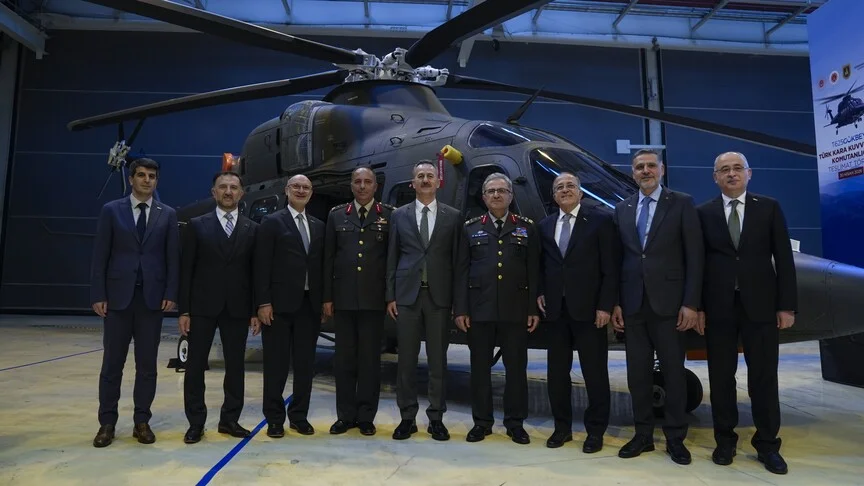 GÖKBEY helikopteri Kara Kuvvetleri teslim töreni